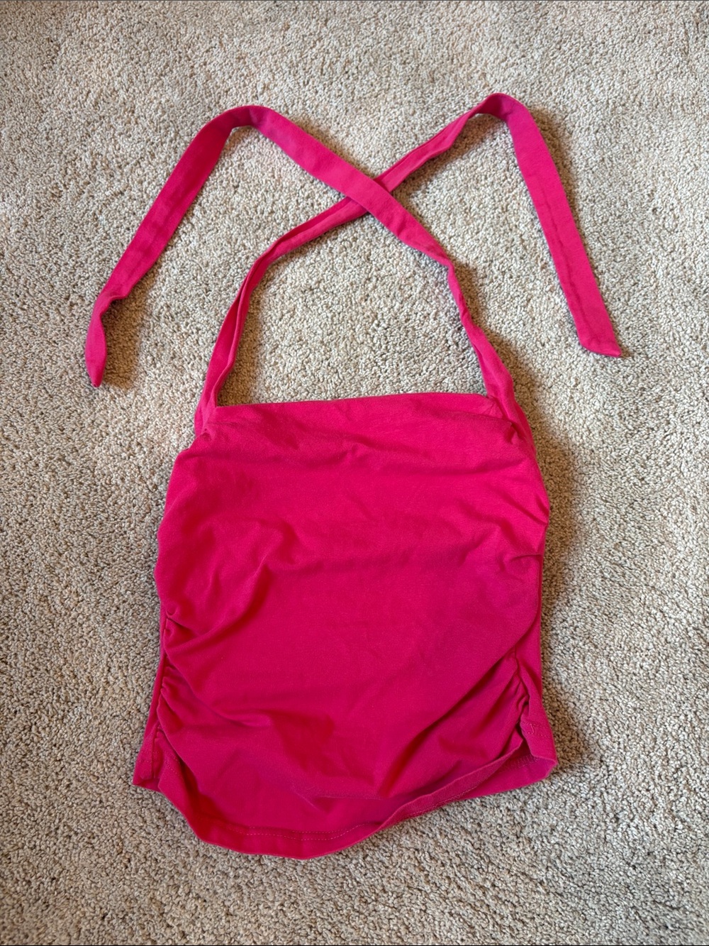 SHEIN Hot Pink Halter Tank Top
